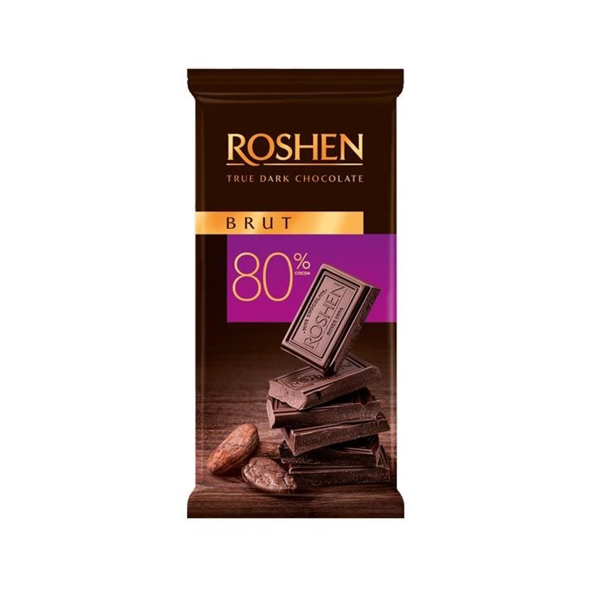 Roshen Σοκολάτα Υγείας 80% Κακάο 85g