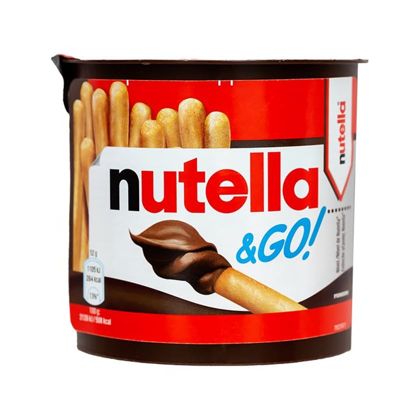 Nutella Πραλίνα Φουντουκιού Go Με Κριτσίνια 52g