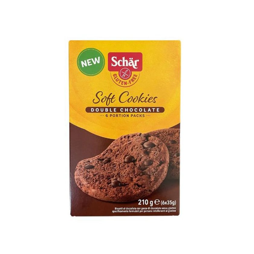 Schar Soft Cookies με Διπλή Σοκολάτα Χωρίς Γλουτένη 210g