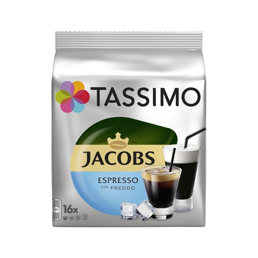 Jacobs Κάψουλες Freddo Espresso Συμβατές με Μηχανή Tassimo 16τεμ