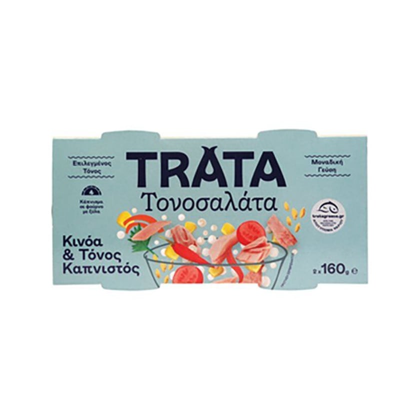 Trata Τονοσαλάτα με Καπνιστό Τόνο & Κινόα 2x160g