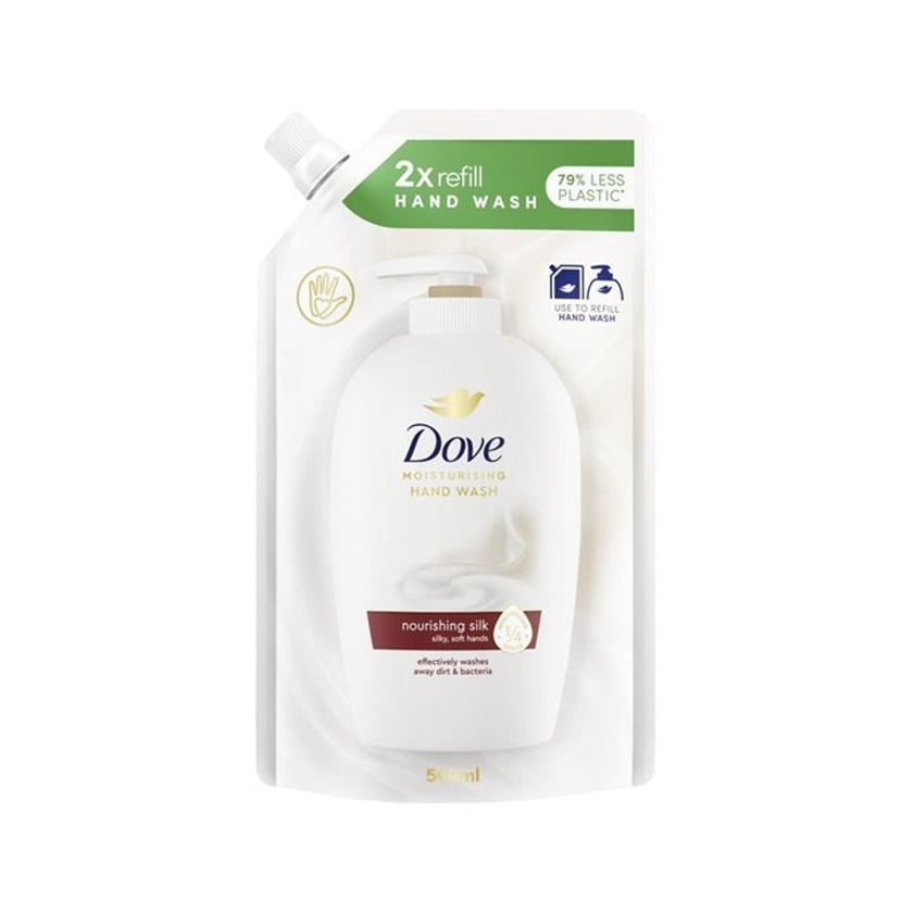 Dove Liquid Cream Soap Fine Silk Refill 500ml