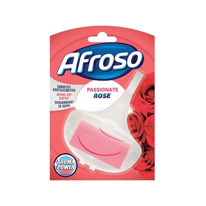 Afroso WC Block Solid Τριαντάφυλλο 40g