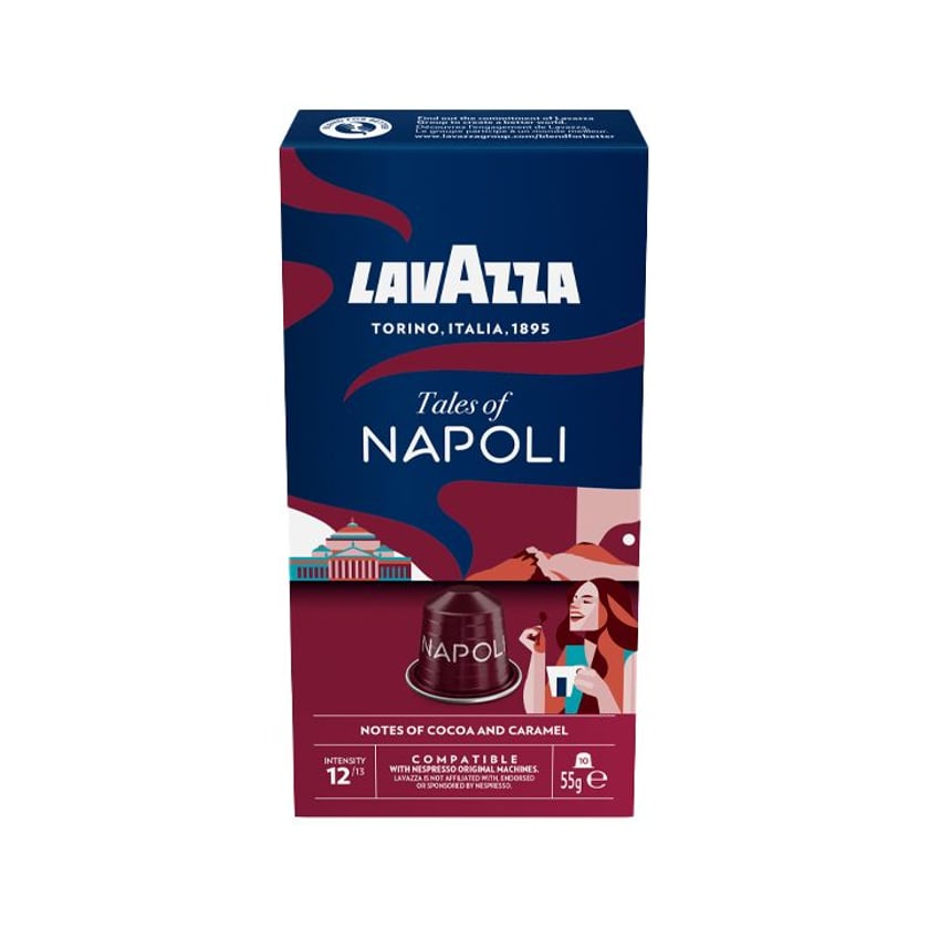 Lavazza Κάψουλες Espresso Tales of Napoli Συμβατές με Μηχανές Nespresso 10τεμ