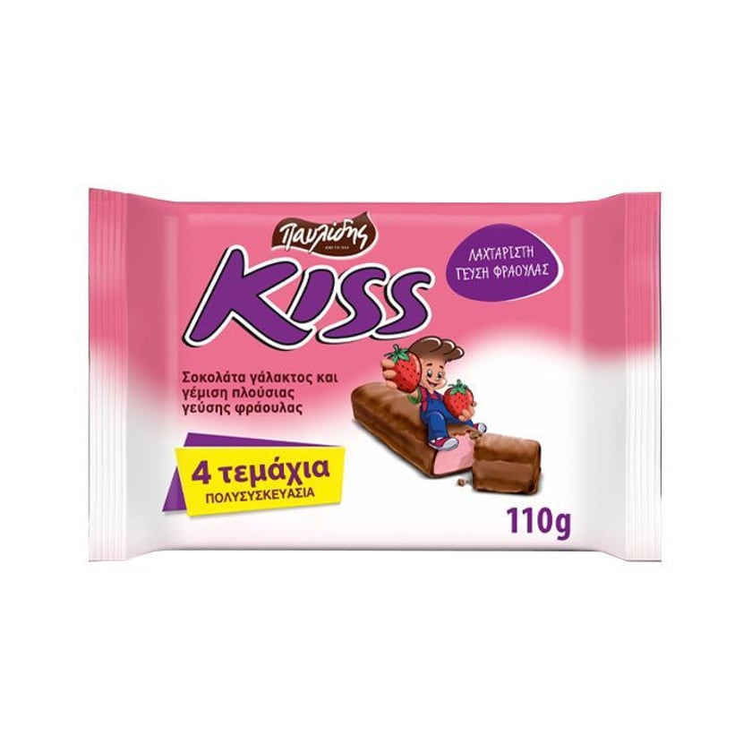 Pavlidis Kiss Milk Chocolate 4x27.5g