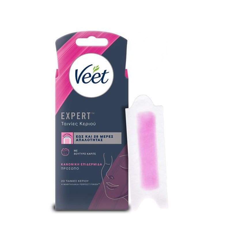 Veet Ταινίες Αποτρίχωσης Προσώπου με Κρύο Κερί  20τεμ