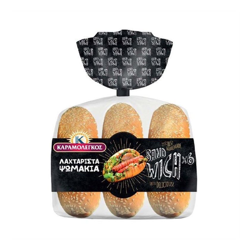 Καραμολέγκος Ψωμάκια Sandwich 6τεμ 480g