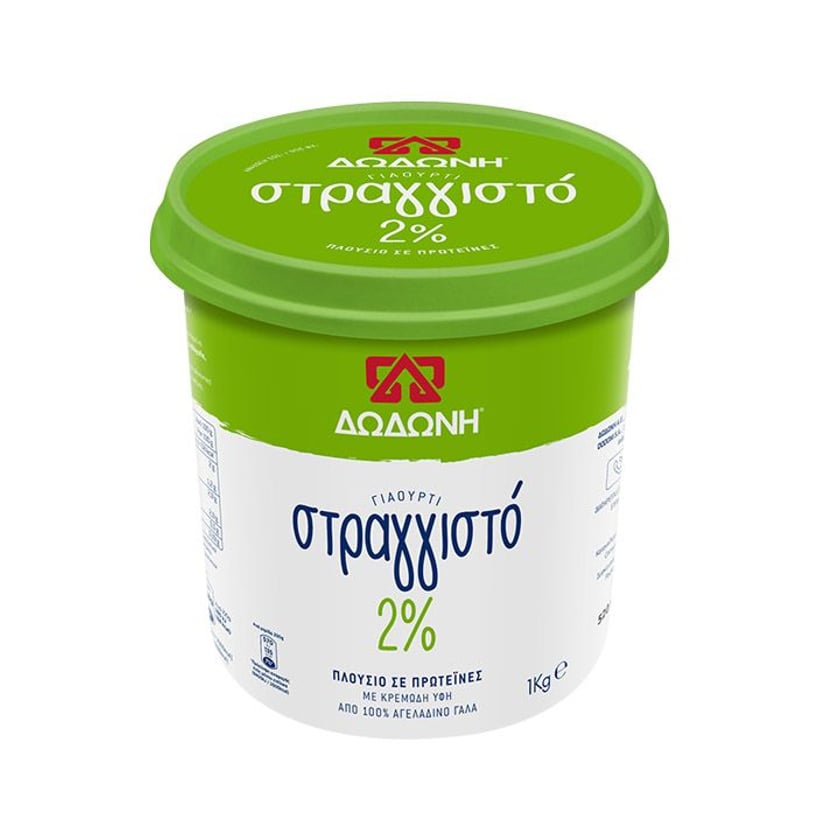 Δωδώνη Γιαούρτι Στραγγιστό Κλασικό 2% Λιπαρά 1kg