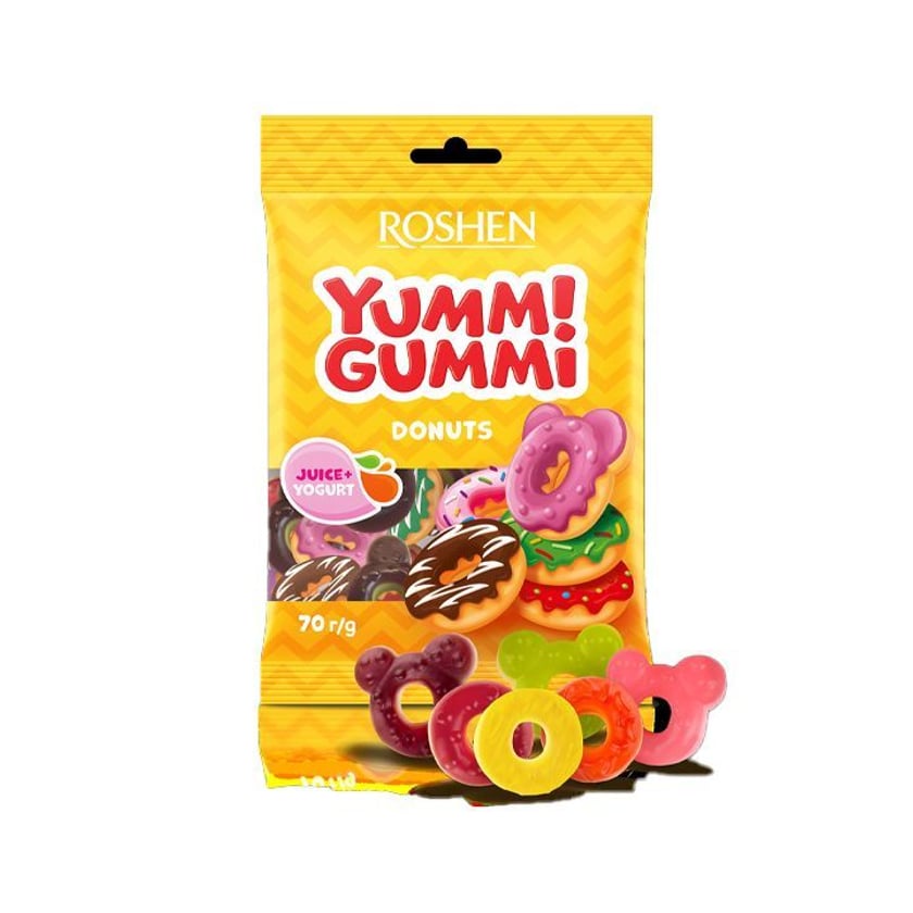 Roshen Yummi Gummi Ζελεδάκια Donuts 70g