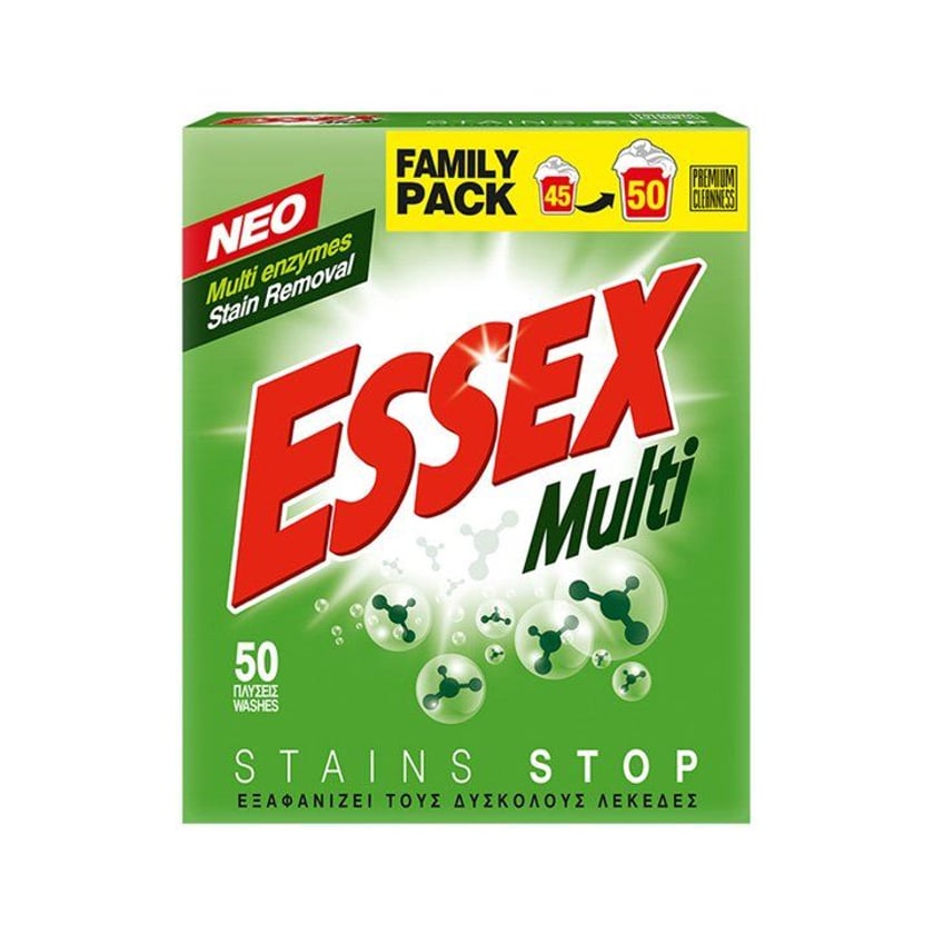 Essex Powder Laundry Detergent Multi 50 Washes 2.4kg