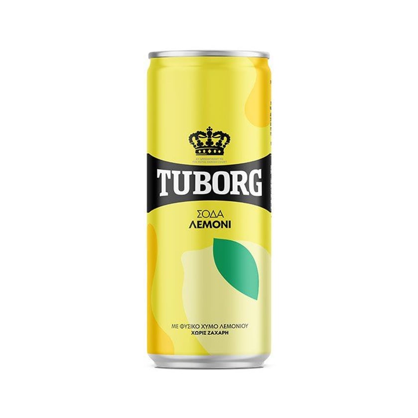 Tuborg Σόδα Lemon Light Fruit 330ml