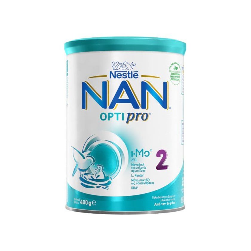Nestle Nan Optipro 2 Γάλα 2ης Βρεφικής Ηλικίας +6 Μηνών σε Σκόνη 400g