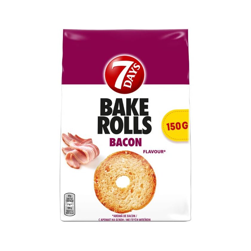 7Days Bake Rolls Bacon 150g
