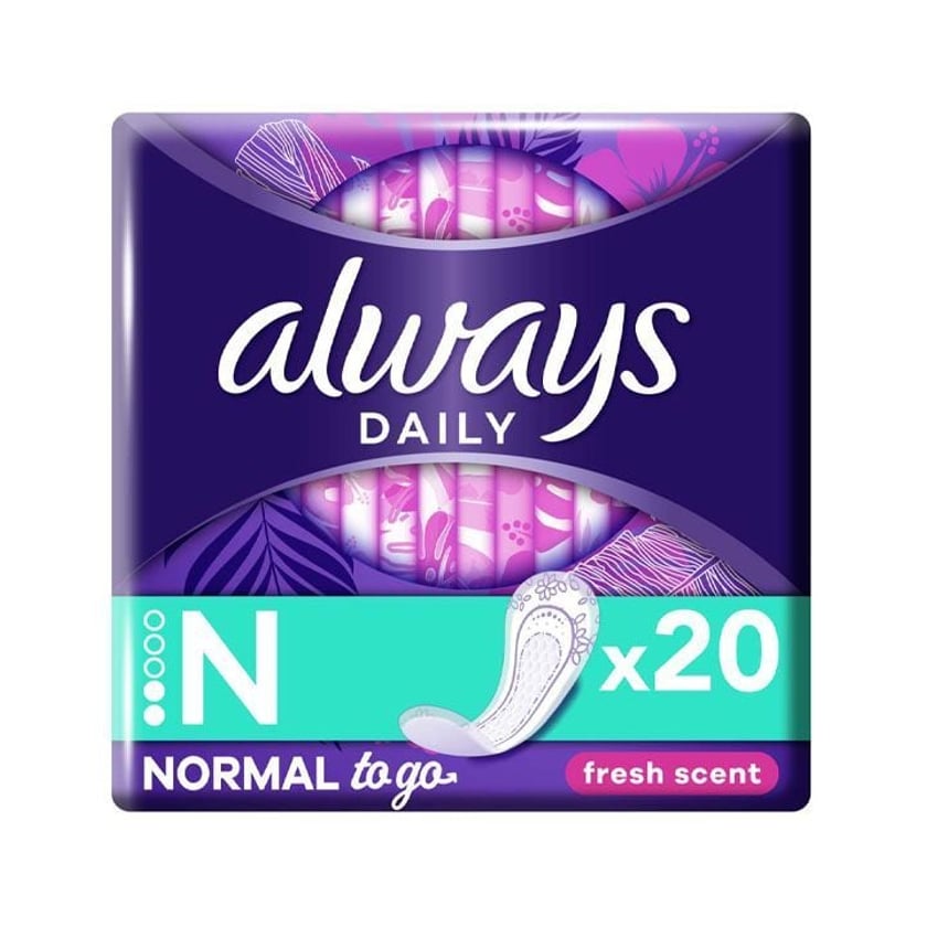 Always Dailies Σερβιετάκια Fresh Normal To Go 20τεμ