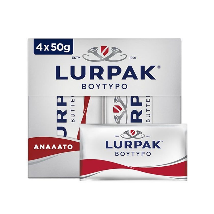 Lurpak Βούτυρο Ανάλατο 4x50g