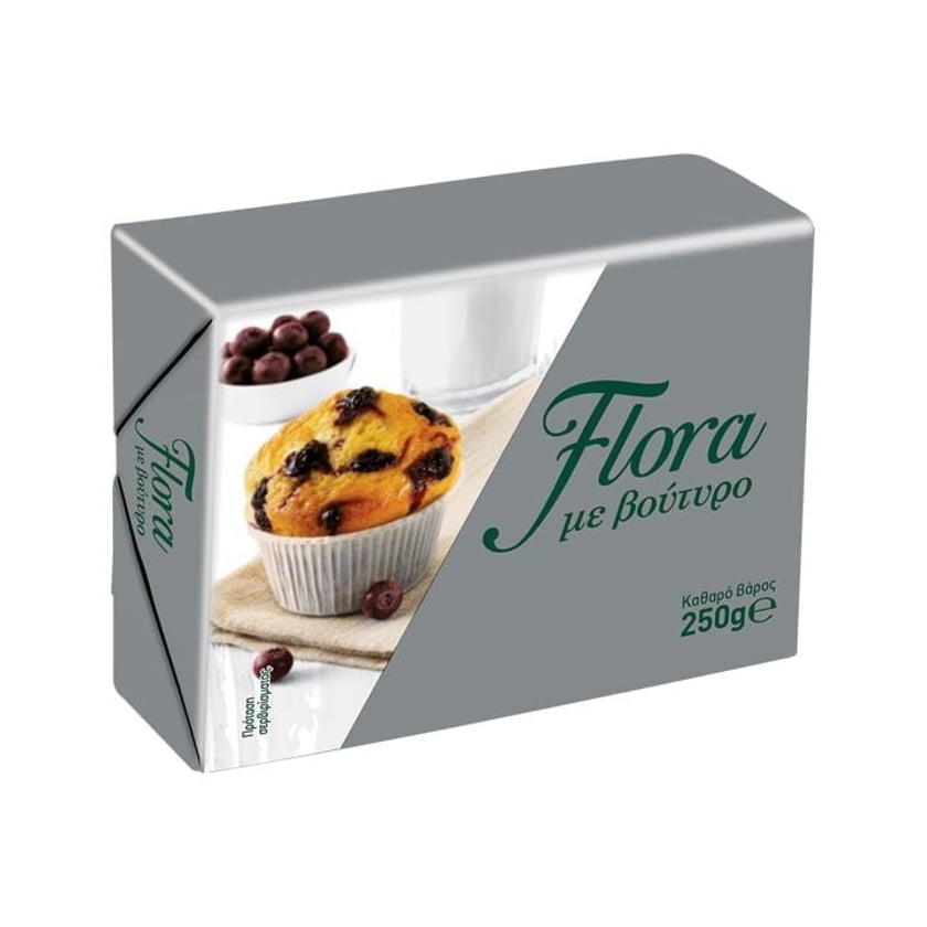 Flora Μαργαρίνη με Βούτυρο Πλάκα 250g