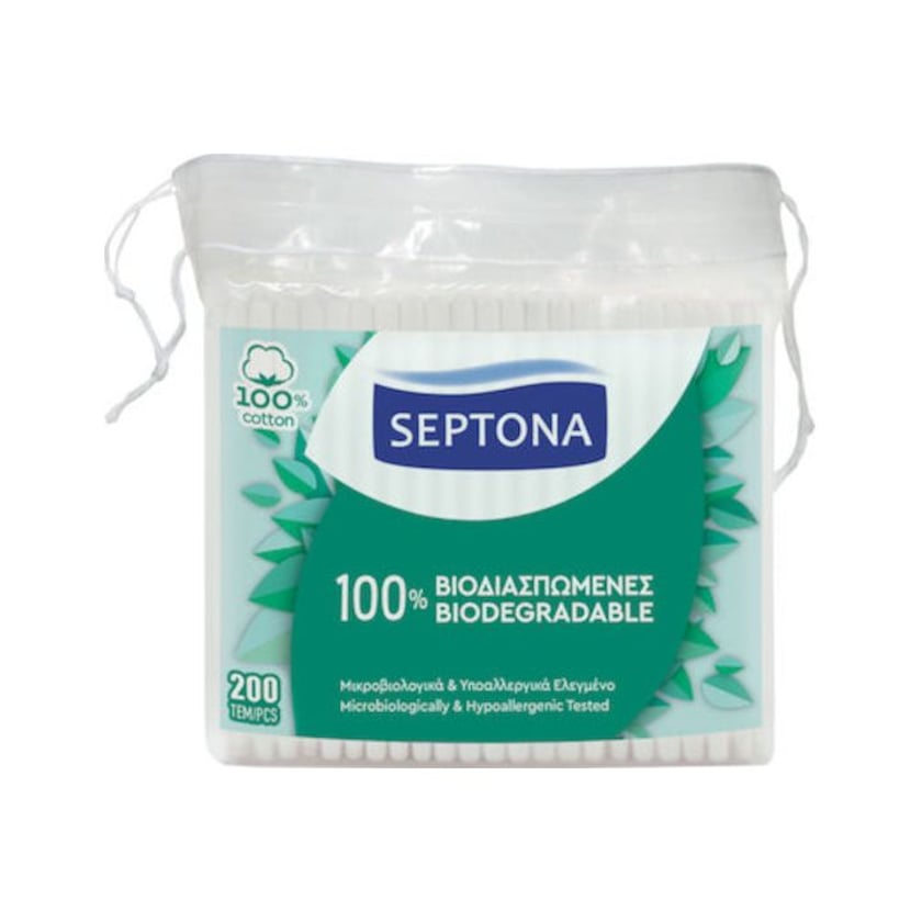 Septona Μπατονέτες Βιοδιασπώμενες σε σακουλάκι 200τεμ