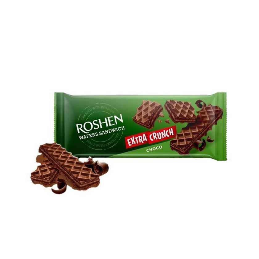 Roshen Τραγανή Γκοφρέτα με Κρέμα Κακάο 142g