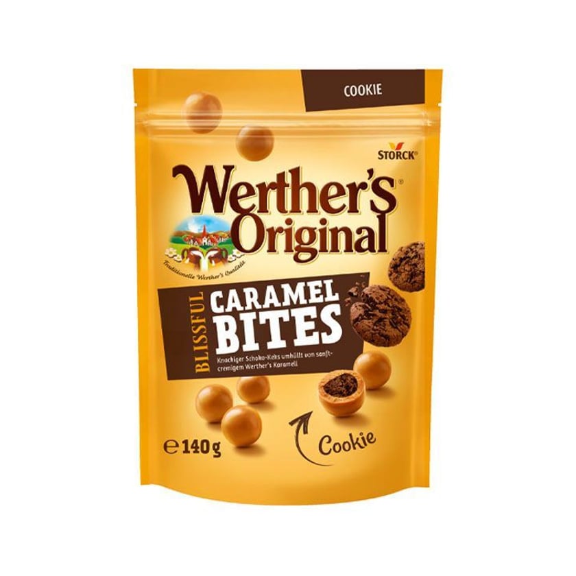 Werther's Original Caramel Bites Candies Cookie 140g
