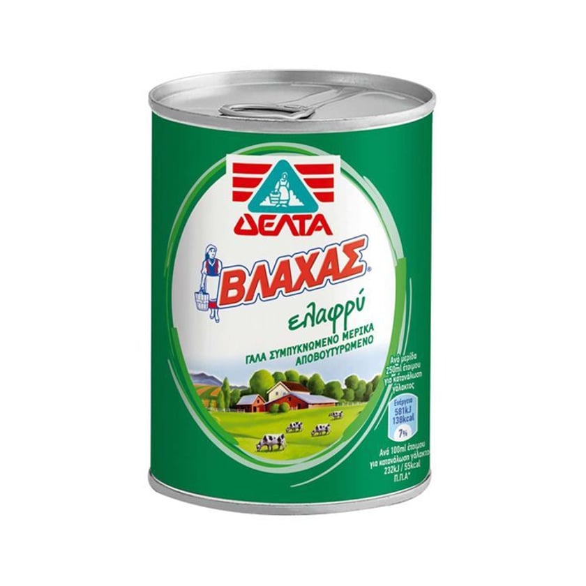 Βλάχας Γάλα Εβαπορέ Ελαφρύ 410g