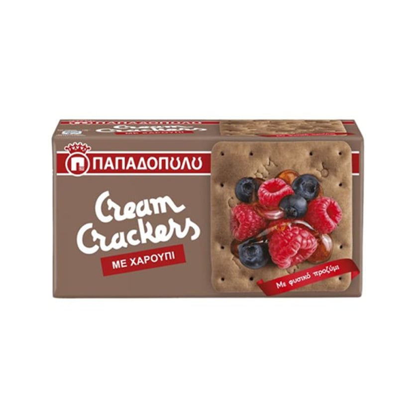 Παπαδοπούλου Cream Crackers Χαρούπι 190g