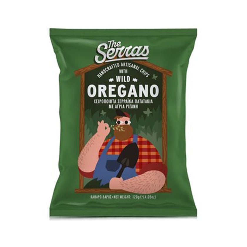 The Serras Χειροποίητα Πατατάκια με Άγρια Ρίγανη 120g