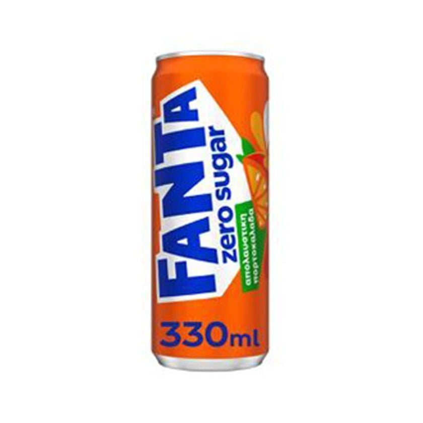 Fanta Zero Πορτοκαλάδα με Ανθρακικό 330ml