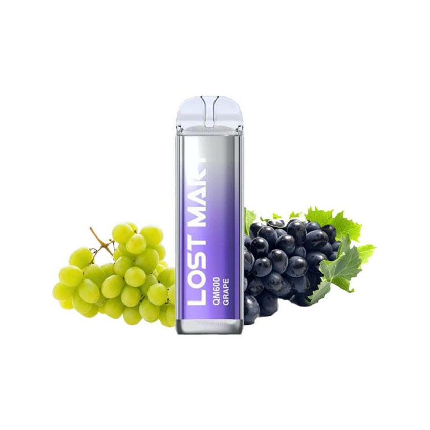 Lost Mary QM600 Ηλεκτρονικό Τσιγάρο μιας Χρήσης Grape 20mg 2ml 600 Puffs
