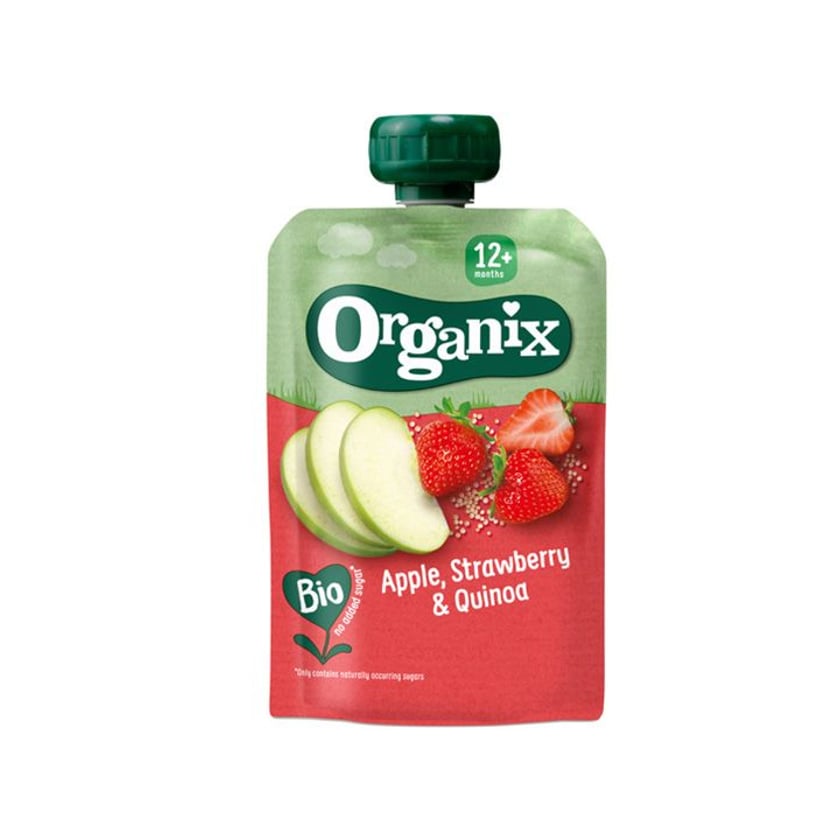 Organix Πολτός Μήλο, Φράουλα & Κινόα 12+ Μηνών Bio 100g