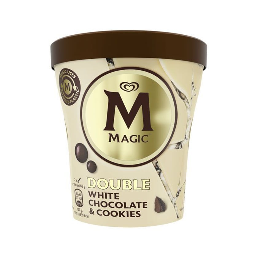 Magic Παγωτό Κύπελλο White Chocolate & Cookies 440ml