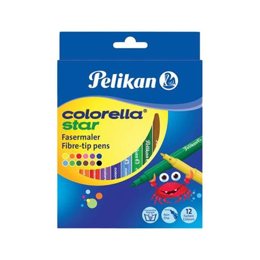 Pelikan Colorella Star Μαρκαδόροι 12τεμ