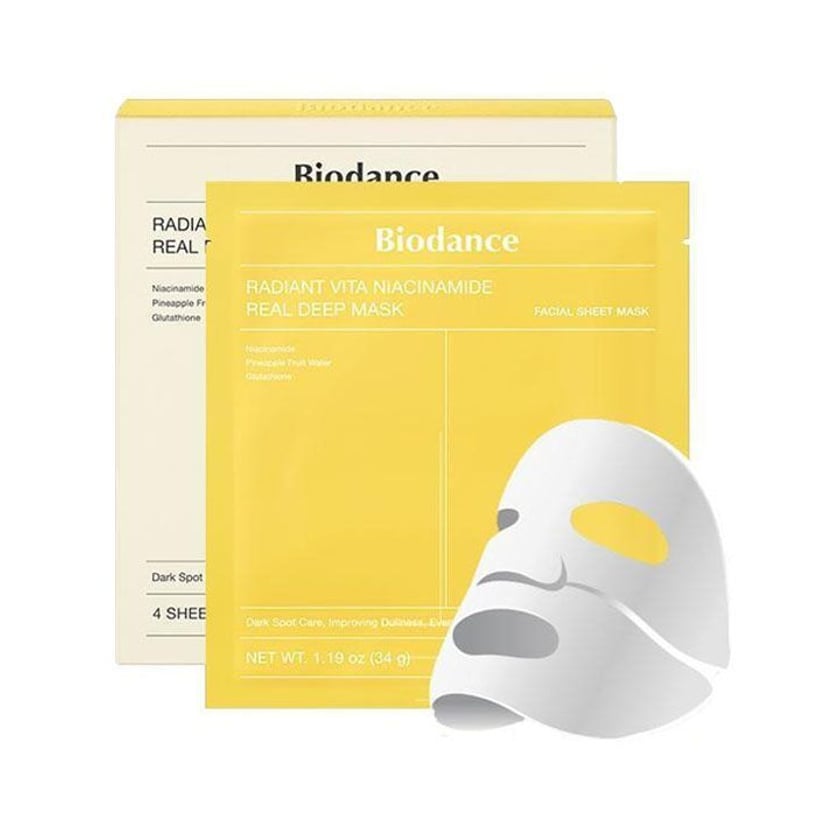 Biodance Μάσκα Προσώπου Radiant Vita Niacinamide Real Deep Mask 34g 1τεμ