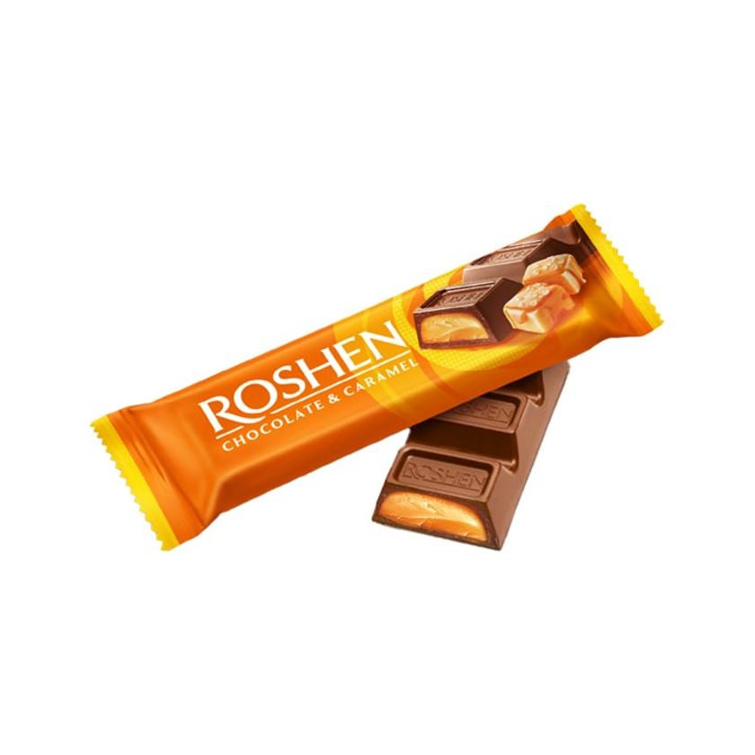 Roshen Μπάρα Σοκολάτα Γάλακτος με Γέμιση Καραμέλα 30g