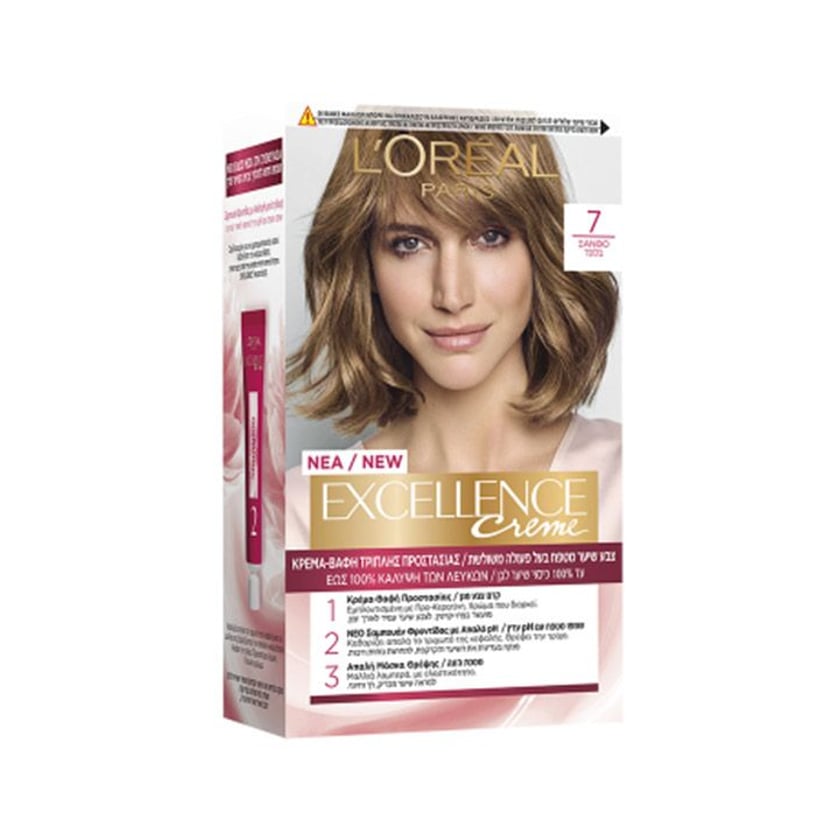 L`Oreal Excellence Creme Hair Dye No.7 Blonde 48ml