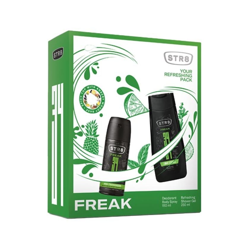 STR8 Αποσμητικό Spray Freak 150ml & 1 STR8 Αφρόλουτρο Freak 250ml