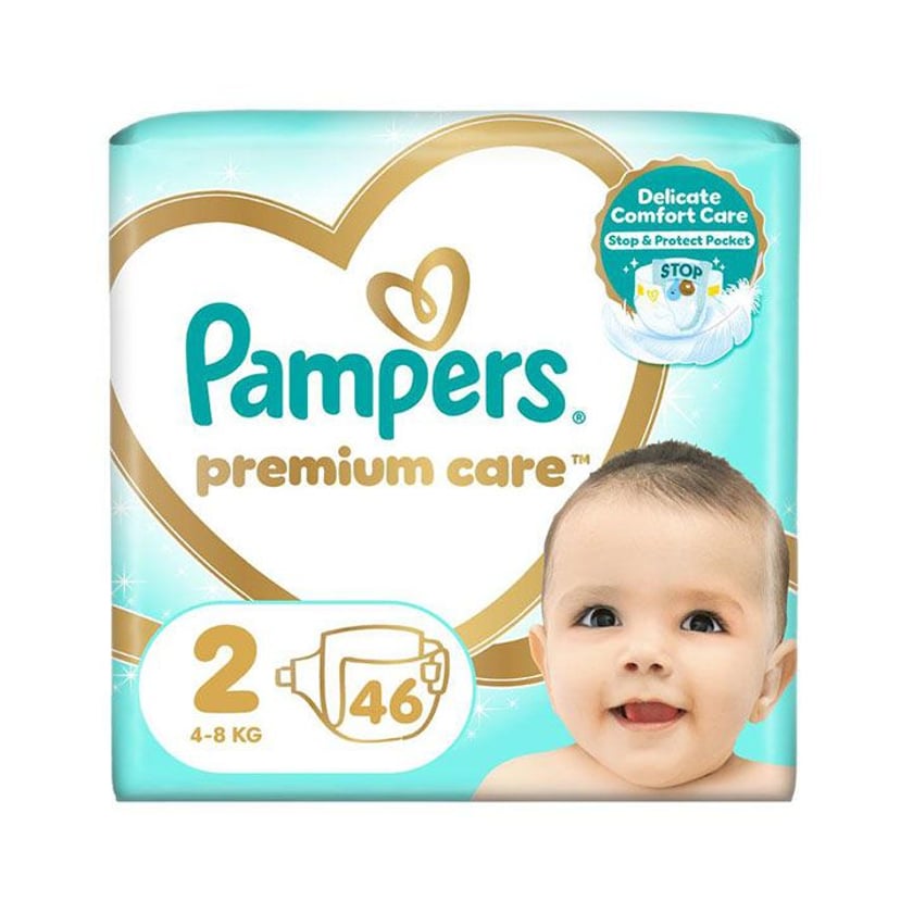 Pampers Premium Care Βρεφικές Πάνες Νο2 4-8kg 46τεμ