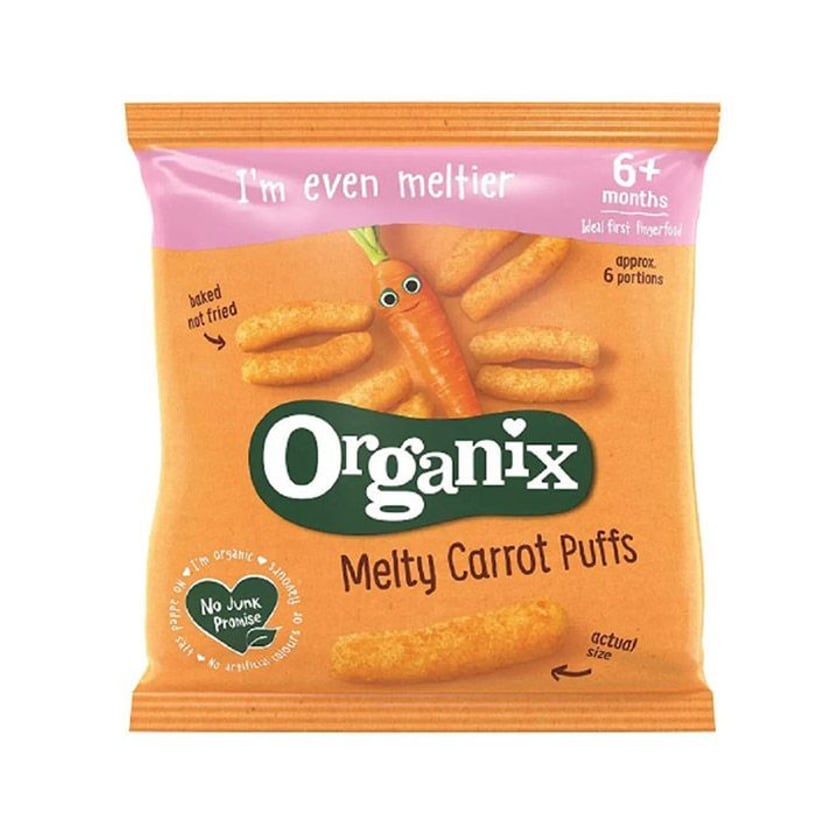 Organix Γαριδάκια Καρότο 6+ Μηνών Bio20g