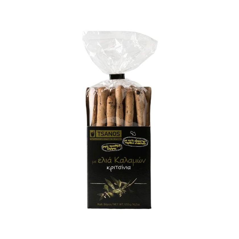 Tsanos Κριτσίνια με Ελιά Καλαμών 120g