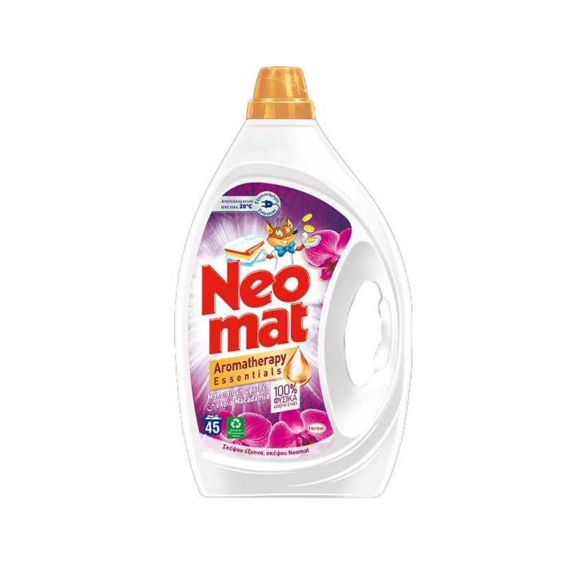 Neomat Υγρό Απορρυπαντικό Πλυντηρίου Ρούχων Μαλαισιανή Ορχιδέα 45μεζ 2025ml