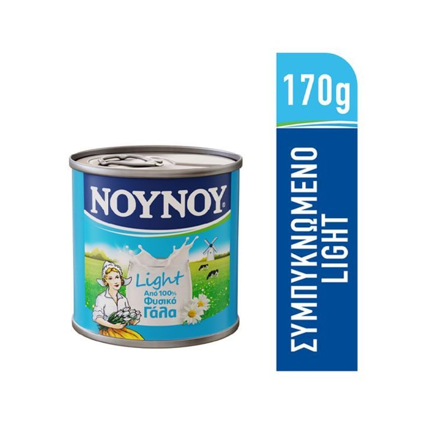 Νουνού Γάλα Εβαπορέ Light 170g