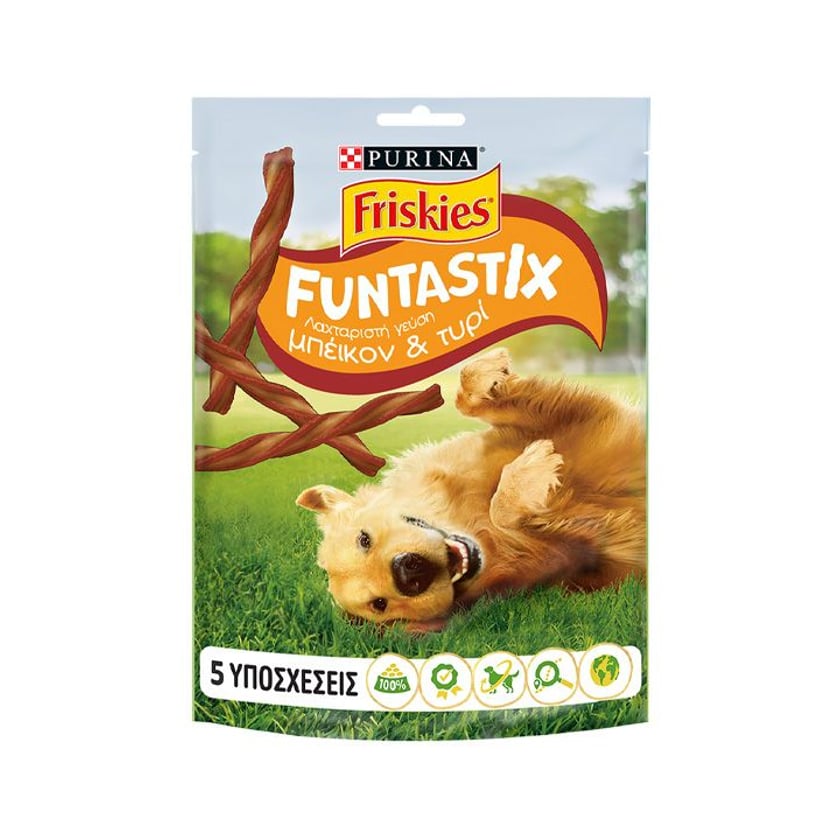 Friskies Λιχουδιές για Σκύλους Funtastix με Μπέικον 175g