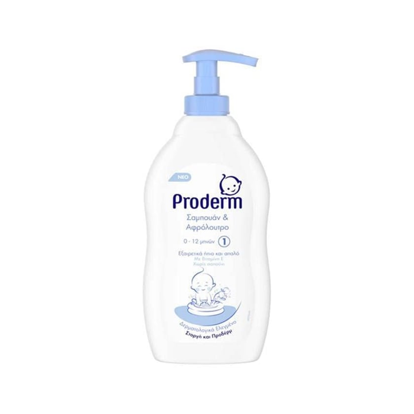Proderm Σαμπουάν & Αφρόλουτρο για Παιδιά 0-12 Μηνών 400ml
