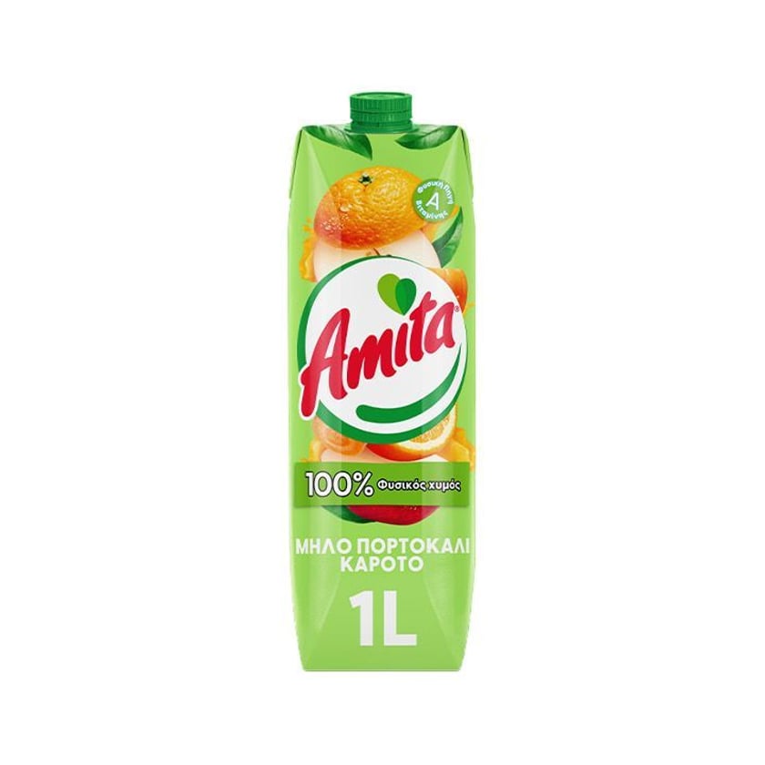 Amita Μήλο, Πορτοκάλι & Καρότο 1l
