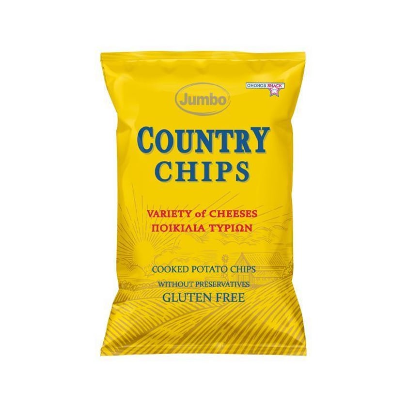 Jumbo Country Πατατάκια Ποικιλία Τυριών 150g