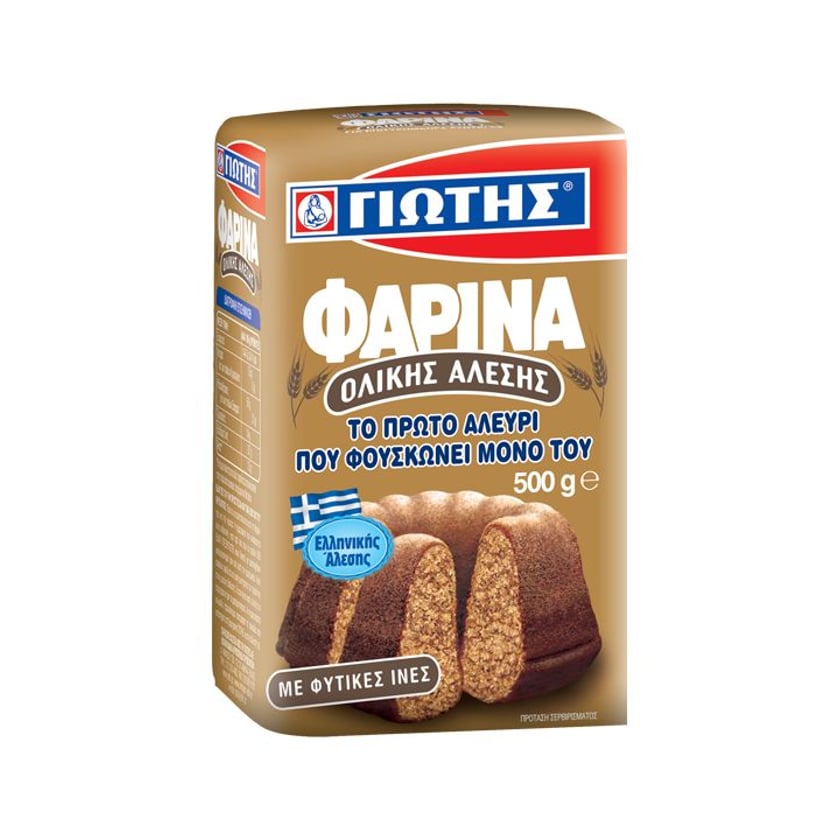 Γιώτης Φαρίνα Αλεύρι Ολικής Αλέσης 500g