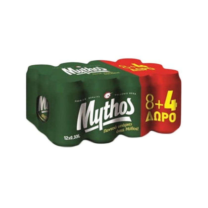 Mythos Lager Κουτί 12x330ml 8+4 Δώρο