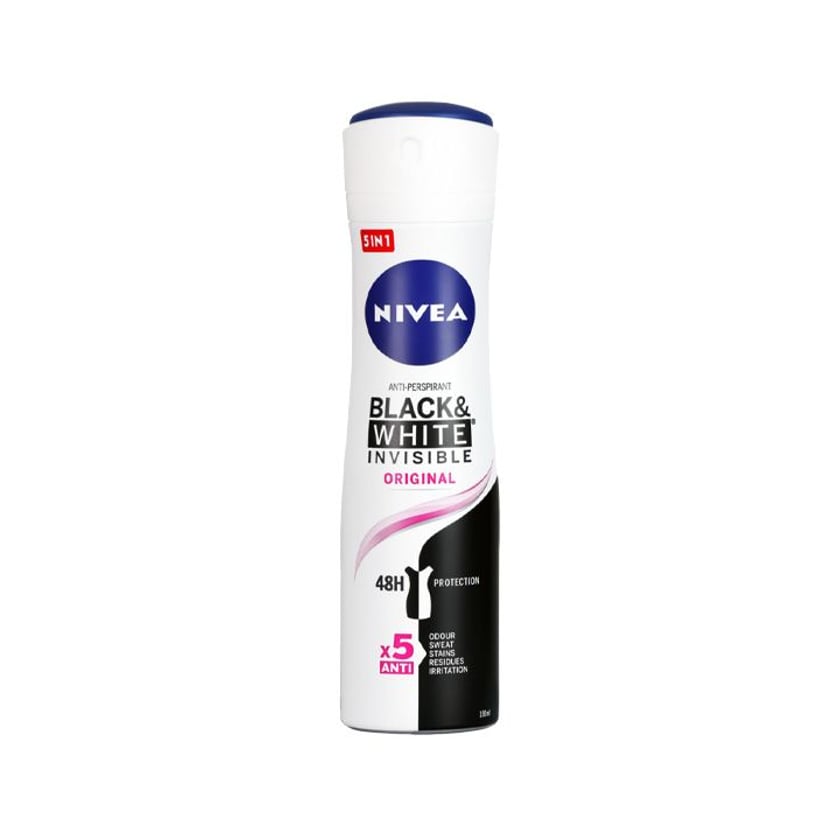 Nivea Αποσμητικό Spray Black & White Clear Invisible 150ml