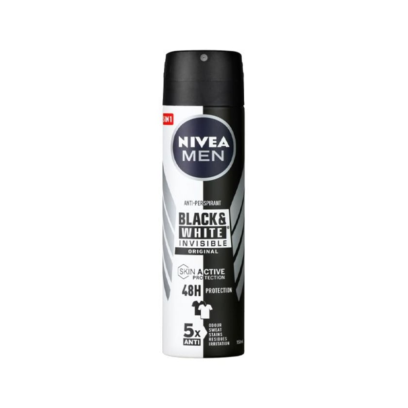 Nivea Men Αποσμητικό Spray Black & White Invisible 150ml
