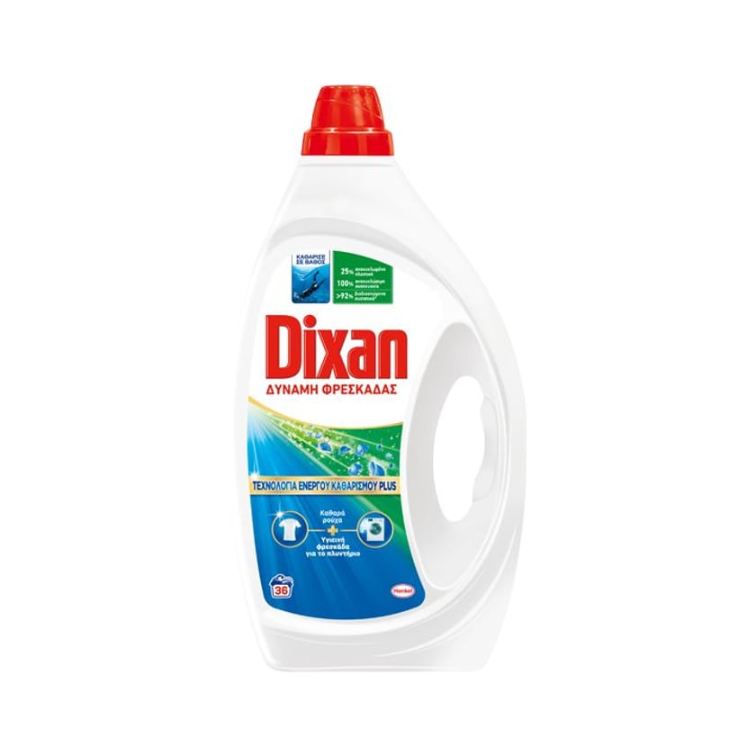 Dixan Liquid Laundry Detergent Spring Fressness 36 Washes 1.62l