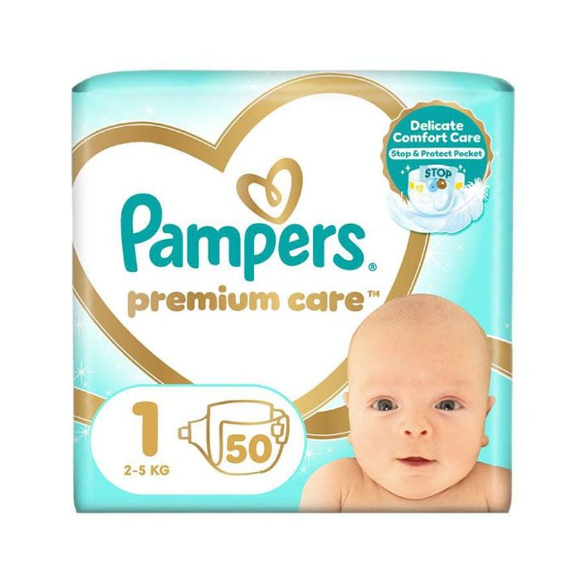 Pampers Premium Care Βρεφικές Πάνες No1 2-5kg 50τεμ